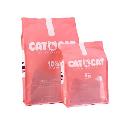 China Custom Eight Seal Side Comic Zipper Moisture Proof Pouch Food Grade Dog Food Packaging Plastic Bags for sale