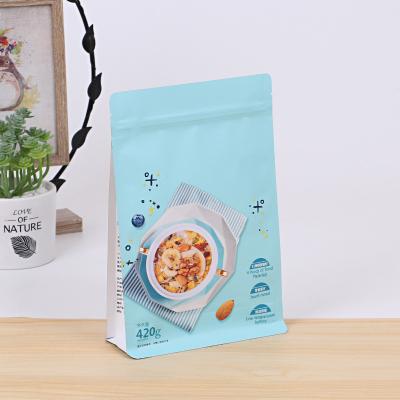 China Manufacturer Customized Zipper Self Bottom Food Bag Eight Edge-Sealing Moisture-Proof for sale