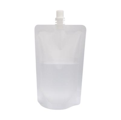 China Customized Moisture Proof Stand Up Plastic With Spout Skin Care Products Hand Pouch Suction Spout Cream Liquid Packaging Bag for sale