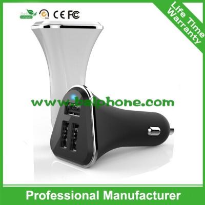 China New Design 5.2A 3USB Car Charger for iPhone for iPad for Tab for sale