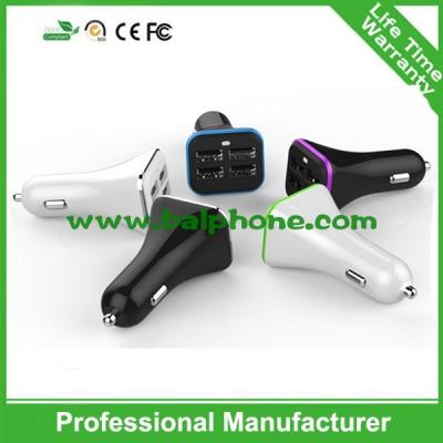 China 2015 New Product 4 port usb car charger for samsung iphone car charger for sale