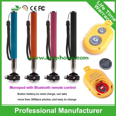 China Selfie stick wireless bluetooth with remote controll made in china for mobile accessory for sale