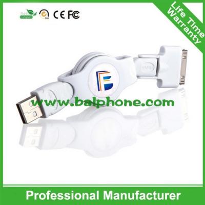 China wholesale retractable usb cable for iphone 4 extension retractable usb cable for sale