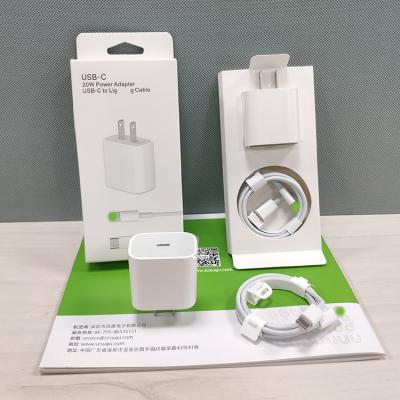 China High Quality Fast Charging Speed ​​5A 3A USB Type C To Lightning Adapter Power Cable PD 20W Fast Charging Phone Charger Set For Apple iPhone 11 12 13 for sale