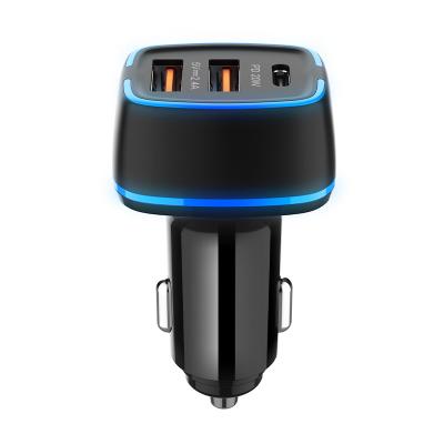 China Fast Charging Ship High Quality Cheap Charger USB + Type C PD 32W Car Cell Phone Power Adapter Price Dual Port Fast Charging Car Charger for sale