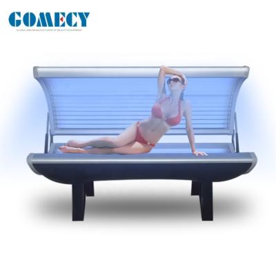 China Lying Style Cosmedico Lamp Solarium Sun Tanning Machine for sale