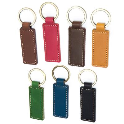 China We have 10000 styles for you to choose Hot Selling Luxury Leather Band Keychains Key Rings For Key Holder Blank Business Metal Accessory Chain Genuine Leather Key Chain for sale