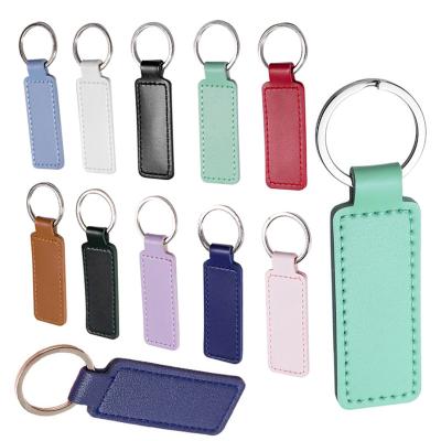 China We have 10000 styles for you to choose PU Leather Key Ring Pendant Belt Clip Chain Car Personality Business Tag Key Chain Creative Accessories Diy Promotion Luxury Gift for sale