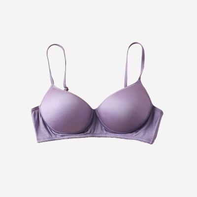 China 100% Seamless 3/4 Cup Bra Factory Wholesale Mulberry Silk Bra QUICK DRY A/B Women's Silk Underwear Bra For Girls for sale