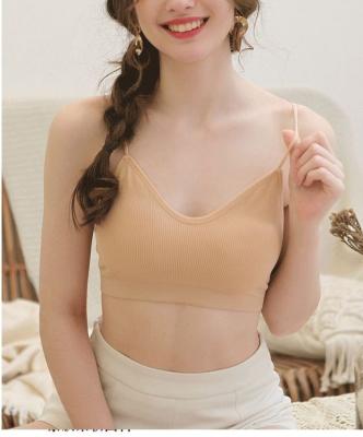 China Cheap Comfortable Breathable Sports Bra Tube Top New Anti-pilling Belt Tube Bag U Bag Modal Back Seamless Upper Cross Back Modal Chest for sale