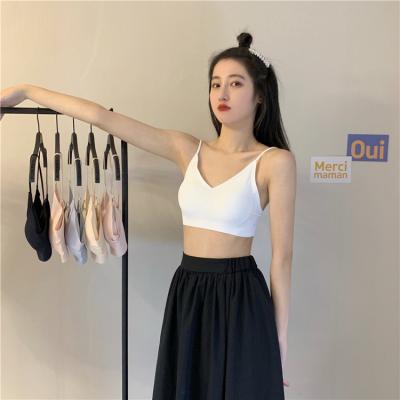 China Summer anti-pilling thin section straps take to wrap chest usa tank top ice silk invisible bra tube hot bra for sale