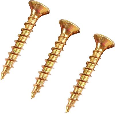 China Flat Yellow Galvanized Chipboard Self Tapping Wood Screw for sale