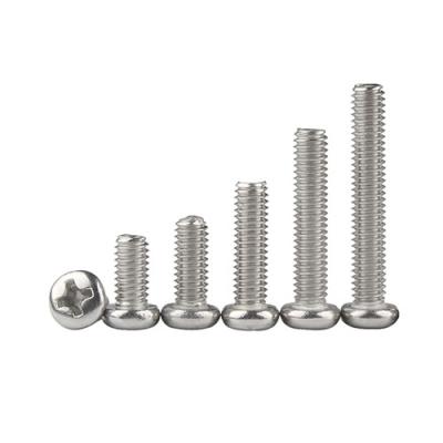 China Industry 304 Stainless Steel Round Head Bolt Screws Cross Round Head Screw Made Of Carbon Steel for sale