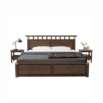 China Environmental friendly luxury wooden modernas camas furniture double bed bedroom furniture dormitorio muebles wooden beds for sale