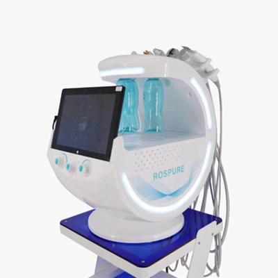 China Pigment Removal 8 in 1 Hydraulic Skin Analyzer Microdermabrasion Facial Diamond Water Oxygen Peeling Cleaning Machine for sale