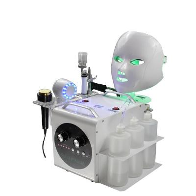 China Peel Tightening LED Mask 5 in 1 Diamond Dermabrasion Ultrasonic Hydraulic RF Oxygen Jet Peeling Machine for sale