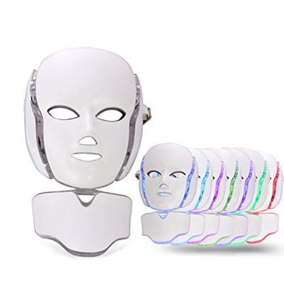 China Pigment Removal 7 Color Led Light Therapy Neck And Facial Tool Skin Care Beauty Led Light Treatment Beauty Device for sale