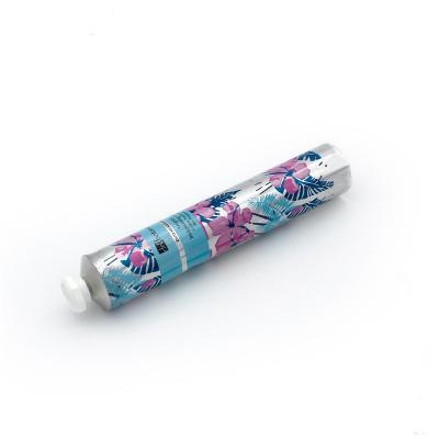 China Guangzhou Manufacture 50ml Cosmetic Pure Aluminum Metal Round Hand Cream Empty Round Tube Eco-friendly for sale