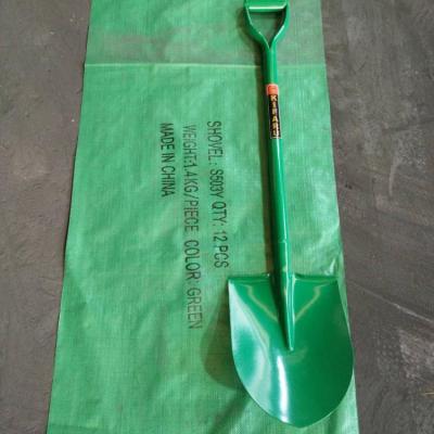 China Agriculture Steel Material Carbon Steel Shovel S503MY Shovel Different Color Handle for sale