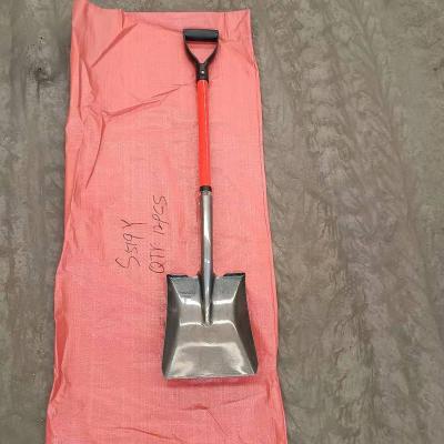 China Garden shovel 2022 steel shovel with fiberclass handle steel shovel for sale