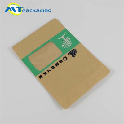 China Easy To Carry Nut Packaging Bags Laminated Material With Zipper On Top for sale