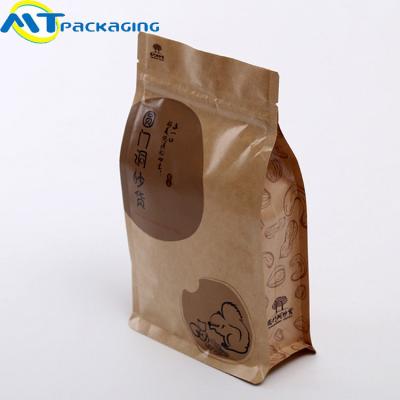 China Gravure Printing Flat bottom Resealable Pouch Long Storage Time For Food Packaging for sale