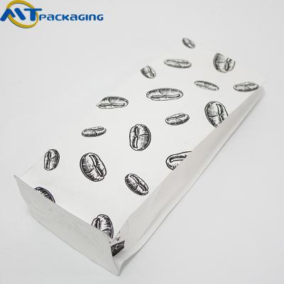 China Flat Bottom Coffee Bags With Valve , Eco Friendly Food Packaging Bags for sale