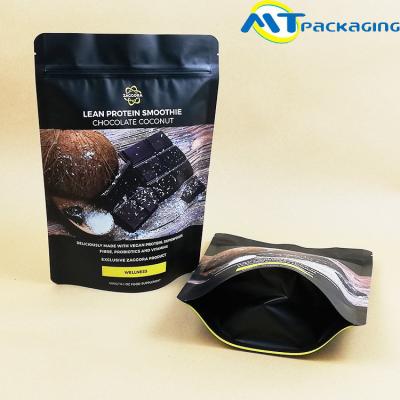 China Reusable Chocolate Nut Packaging Bags Aluminum Foil Zip Seal Stand Up Pouches for sale