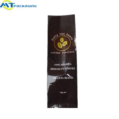 China Moisture Proof Custom Coffee Bags , 1000G Back Seal Aluminum Foil Bag for sale