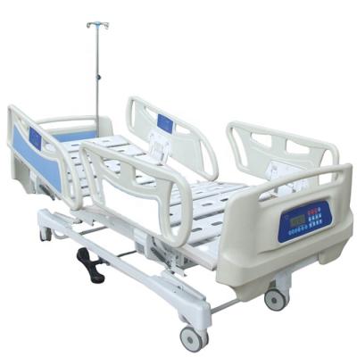 China Medical Price ICU Bed Five Medical Electric Functions With Embedded Nurse Control Patient Hospital Bed for sale