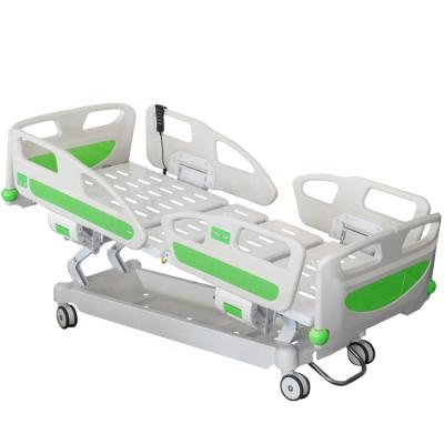 China Medical Five Functions Bed Hospital Treatment Table Electric Bed With Nurse Patient Control Panel Bed for sale