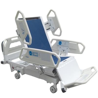 China Eight Function Hospital Bed Medical Electric Adjustable Bed Chair Position Electric Icu Hospital Bed for sale