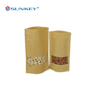 China OEM Food Grade Recyclable Stand Up Pouch Kraft Rice Paper Stand Up Pouch for sale