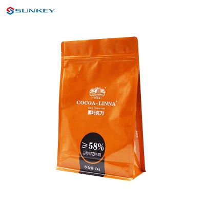 China Moisture Proof Back Up Zip Lock Pouch Laminated Tote Bags Custom Printed Resealable Mylar Bags for sale