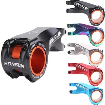 China Red 2021 MTB Colorful Stem Alloy 31.8/35*70mm 17 degree for XC AM Road Bike Handlebar for sale