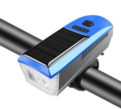 Cina Lumiera blu solare e USB per la ricarica della bicicletta 2000mAh Far luce frontale per il ciclismo su strada MTB in vendita