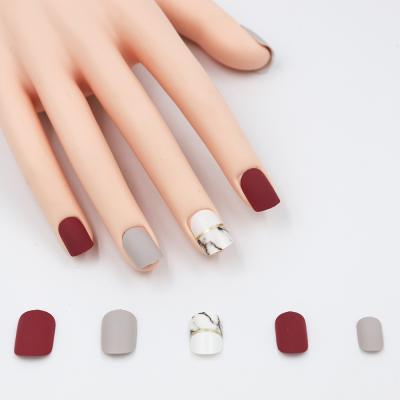 China 2018 Design New Arrival Nail Tips 24 Pcs Nail Patch Press On False Nail for sale