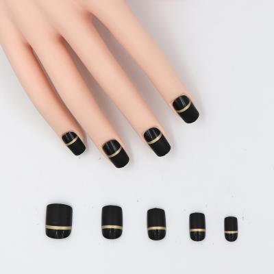 China Design Full Cover Nail Patch ABS Short Fake Nail Nails for sale