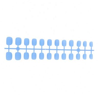 China DIY Nail Art Hot Selling Nail Square tips fake nails products with big price metal press on nails matte for sale