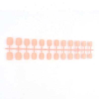 China DIY Nail Art Brand New Nail Tip Square Fake Nails Holder With Big Price Press On Nails Show Tape Matte for sale