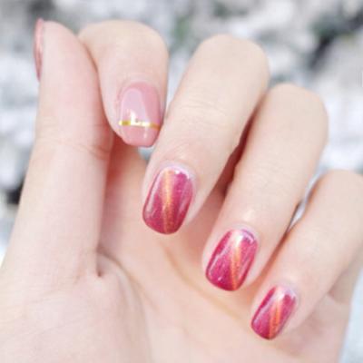 China Red Nail Art OEM Yiwu Beauty Decals For Nail Sticker Women Girls Salon Easy Use Resin Nail Stickers Clots Wholesale Nail Sticker for sale