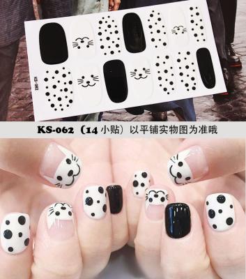 China Nail Art 14 Pcs /set Water Decals Nail Art Stickers Resin Free Sample Brand Logo Nail Stickers With Folder for sale