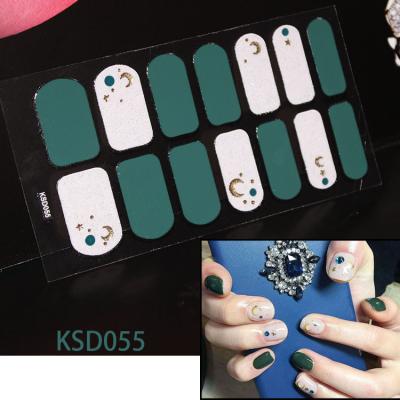 China Newest Nail Art blingfull bling cover up water transfer printing nail sticker accept custom designs for holiday nail art decals stickers for sale