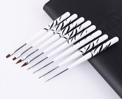 China 8pcs Zebra Gel Nail Art Wax Pen Polish Cuticle Oil Pen Nail Art Set Nail Art Brush Pen for sale