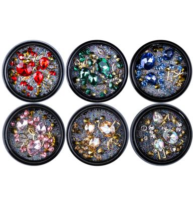 China Easy Apply High Quality Mixed Rhinestone Crystal Rhinestone Nail Art Designs Style Rhinestone For Nail Art Decoration for sale