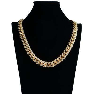 China Hot Selling Hiphop Necklace Men Gold Plated Necklace With Low Price Hip Hop Necklace for sale