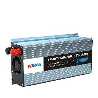 China WOBANG 2000W Home Appliance Modified Sine Wave Power Inverter 12V 24V DC To AC 220V 240V Off Grid Inverter for sale