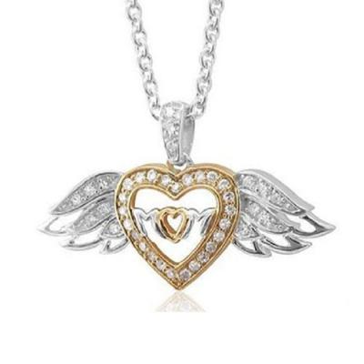 China Wholesale 925 Sterling Silver Heart With Wings Pendant for sale