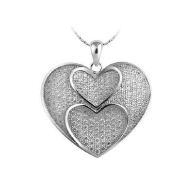 China Wholesale New Trend Silver Micro Pave Pendant for sale