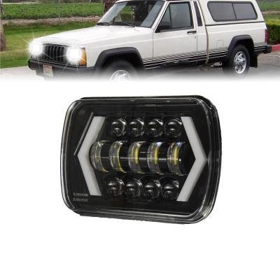 China 20020 Wholesale New Auto Parts Offroad Auto Headlights 1005 Truck 7x6 Led Headlight / 5x7 Inch Square Led Headlight 7X6 Inch for sale